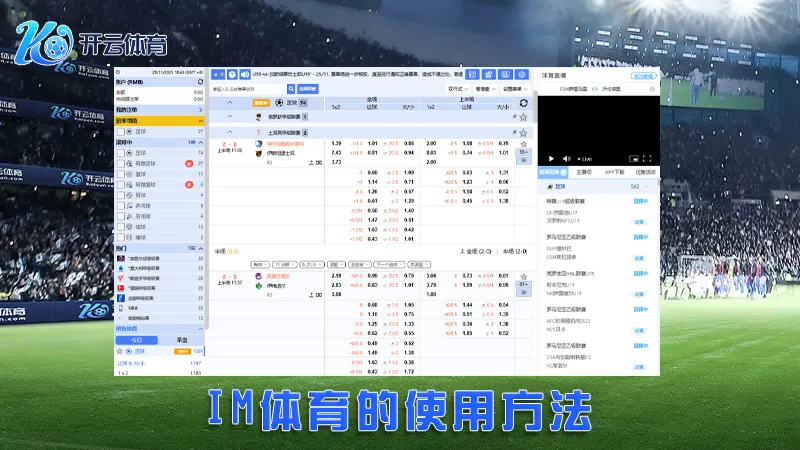IM体育:领先的体育赛事直播与在线博彩平台 | 开云体育 2 IM体育的使用方法